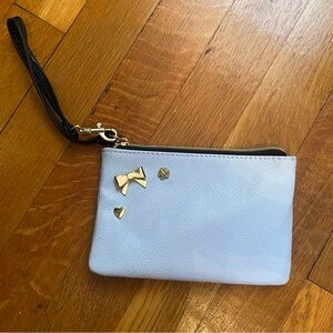 Betsey Johnson Light Blue Clutch Wristlet